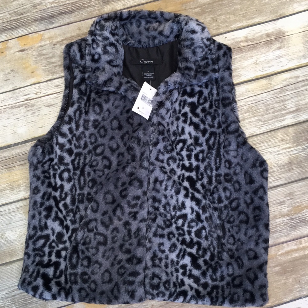 NWT Cejon Faux Fur Vest